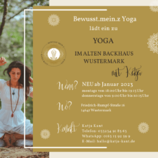 Yoga mit Katja: Kurstage Montag und Donnerstag