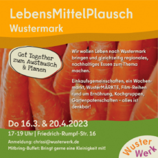 Termin-Reminder: LebensMittelPlausch Wustermark | 20.4.2023