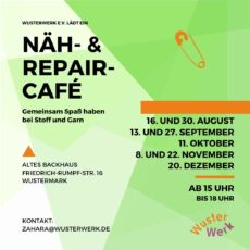 Das Nähcafé geht weiter! Neue Termine August-Dezember 2023